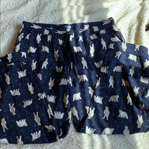 Aerie Flannel Sleep Pants - Polar Bears